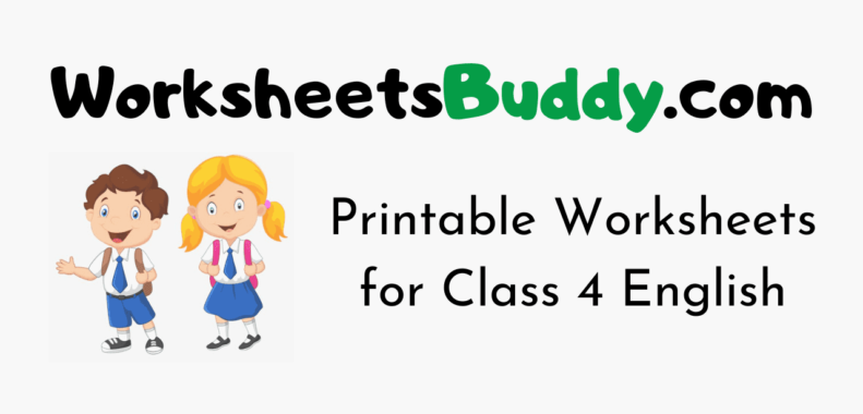 Worksheets for Class 4 English