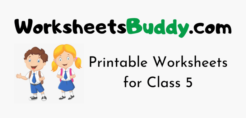 Printable Worksheets for Class 5