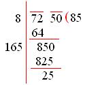 Square root by Long division method 7